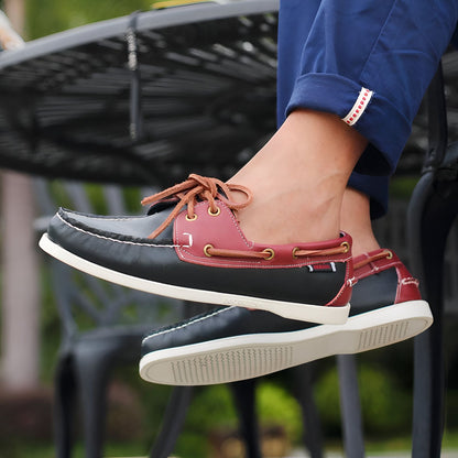 LuxeLine Mocassins Bateau Homme Similicuir Décontractés