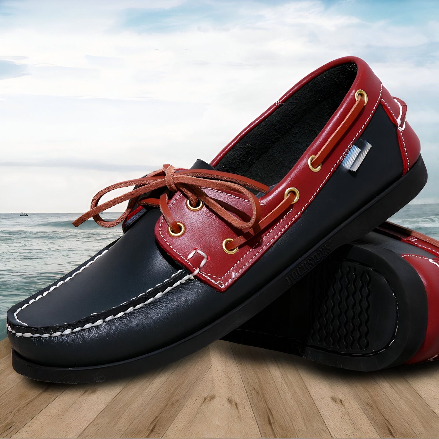 Mocassins Bateau Homme - Cuir Véritable