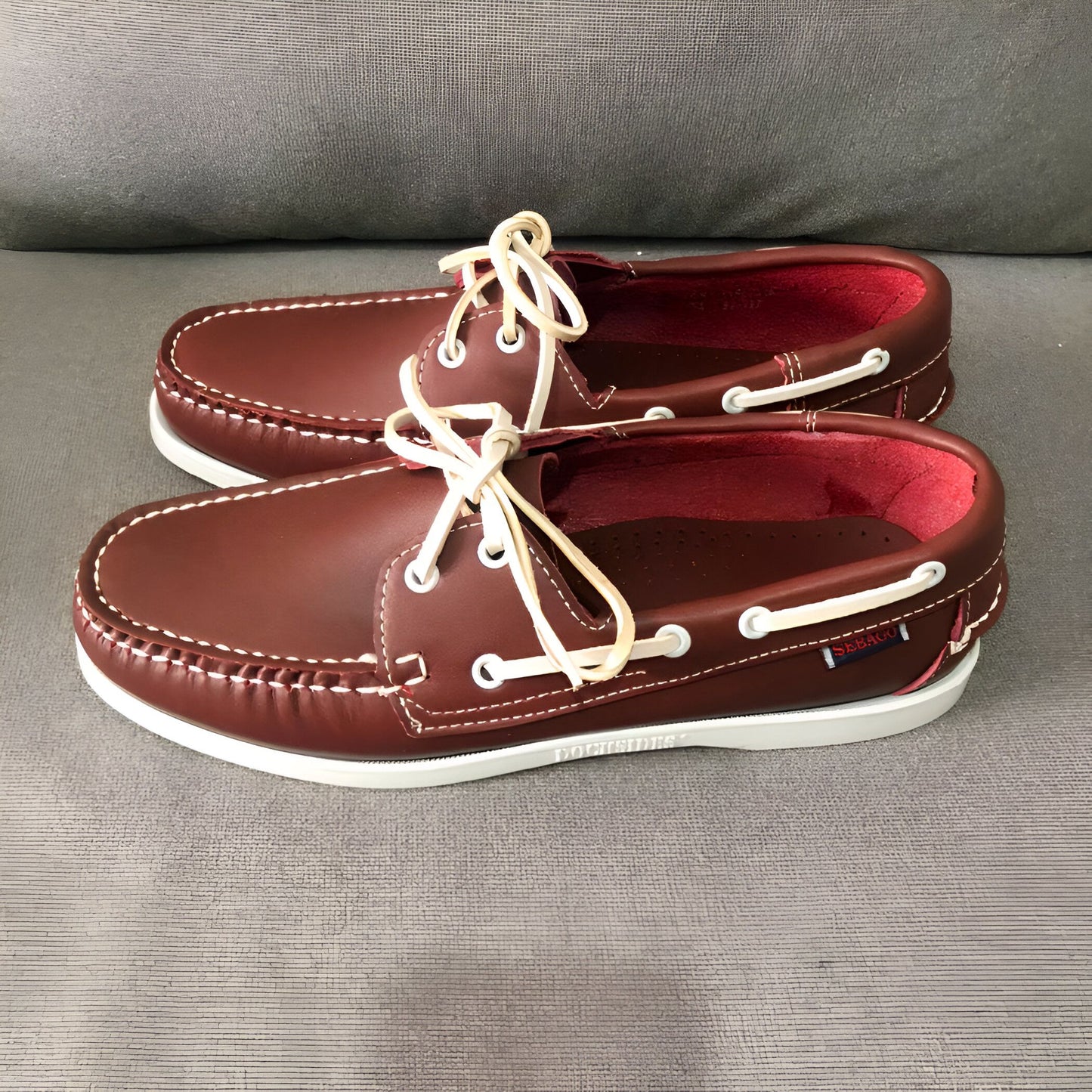Luxe Mocassins Bateau Homme Casual en Simili Cuir
