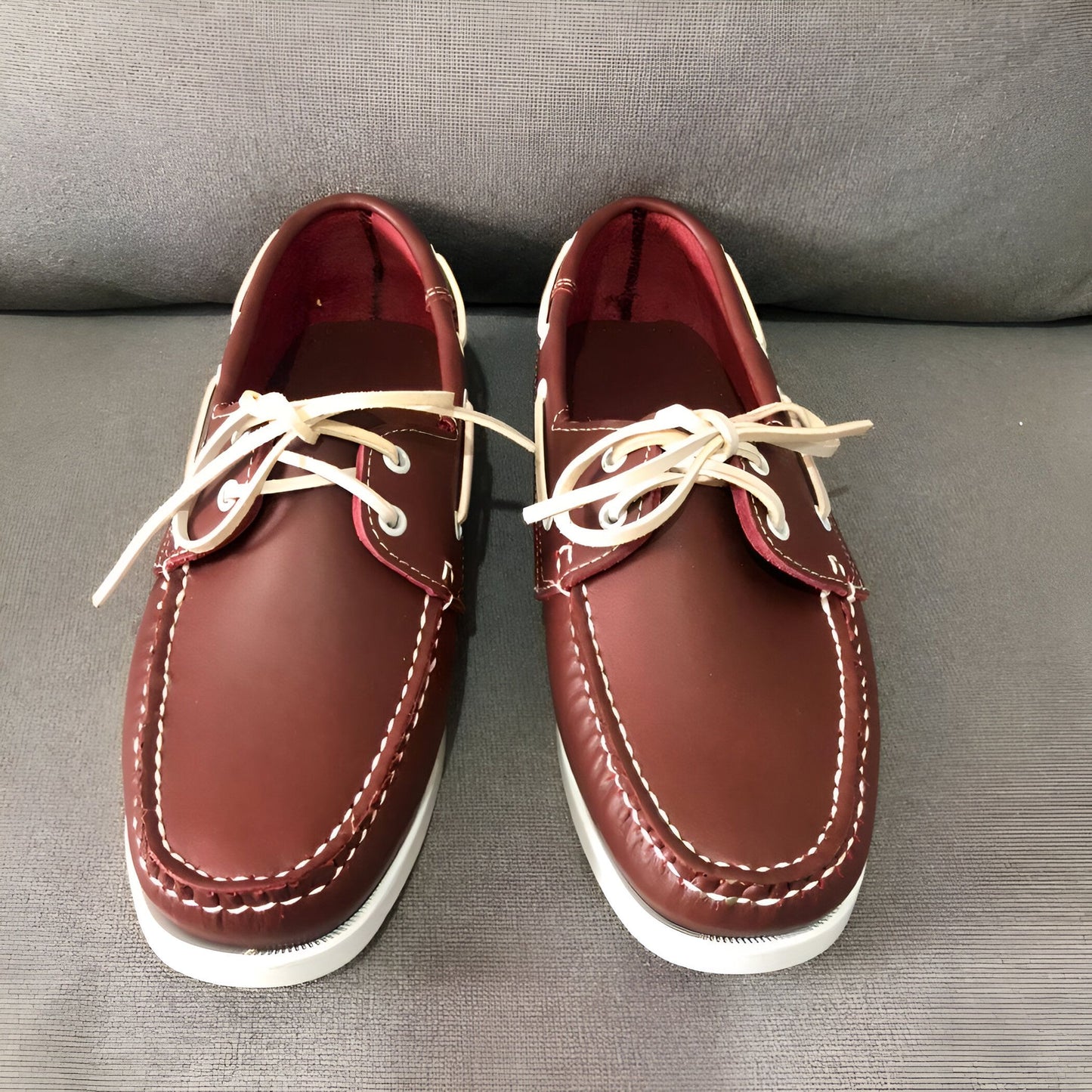 Luxe Mocassins Bateau Homme Casual en Simili Cuir