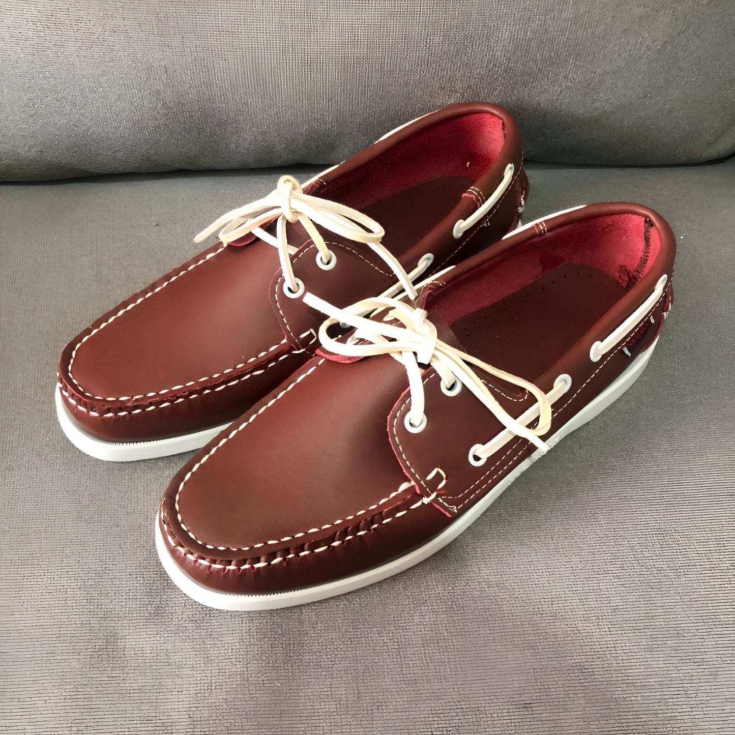 Luxe Mocassins Bateau Homme Casual en Simili Cuir
