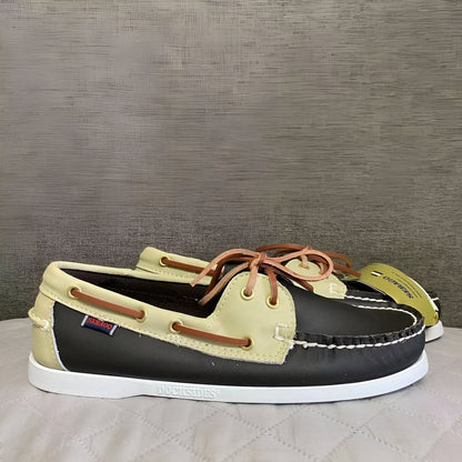 Mocassins Bateau Homme Premium Bicolores Style Soigné