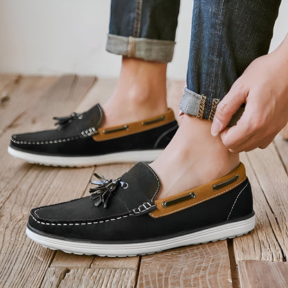 Mocassins Bateau Homme – Suédé Gland Élégant