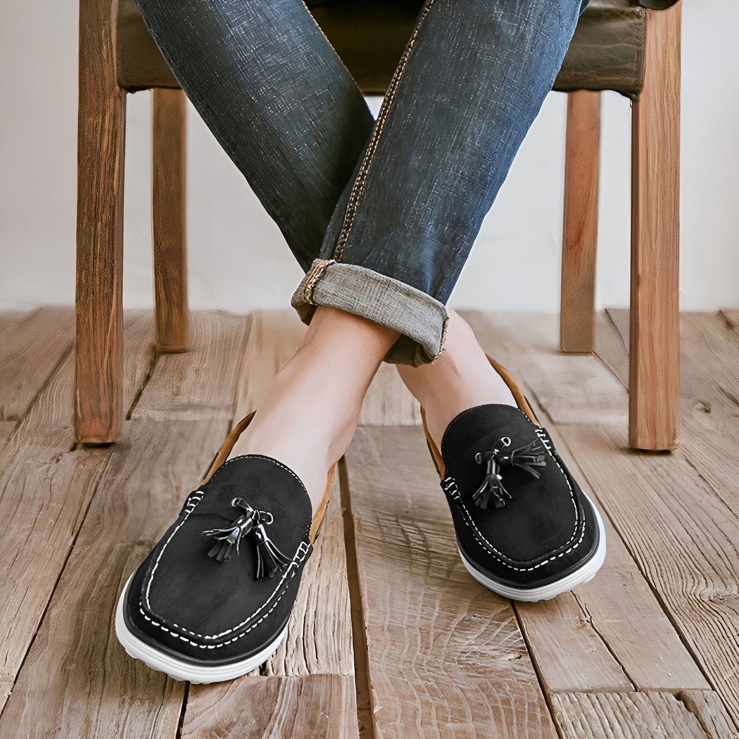 Mocassins Bateau Homme – Suédé Gland Élégant
