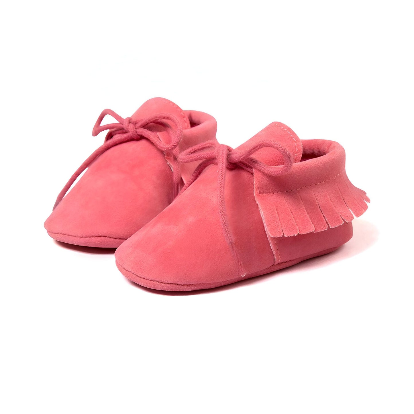 LuxeKids Mocassins Bébé Souples à Franges et Lacets
