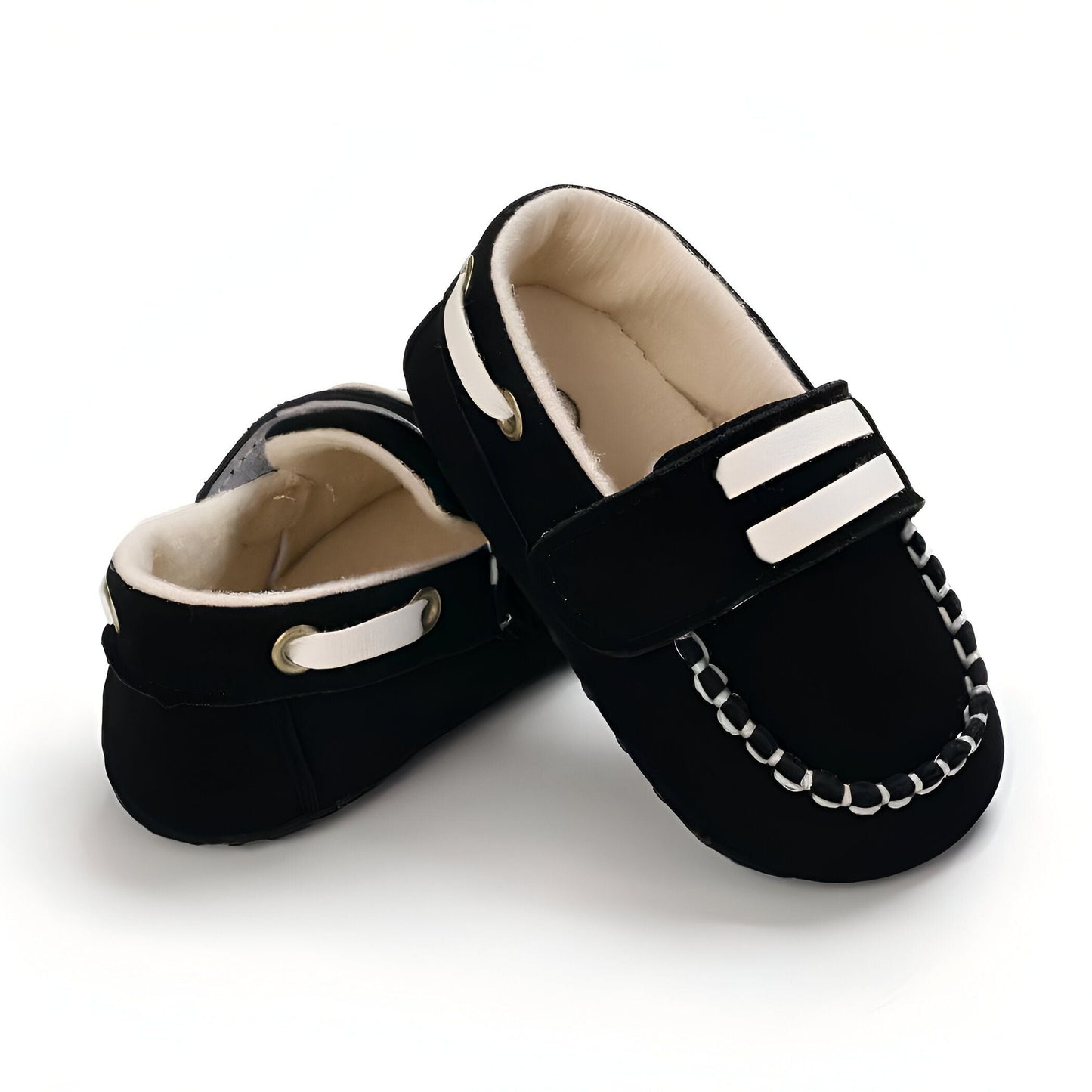 Luxe Mocassins Bébé Bateau Souples Velcro Élégants
