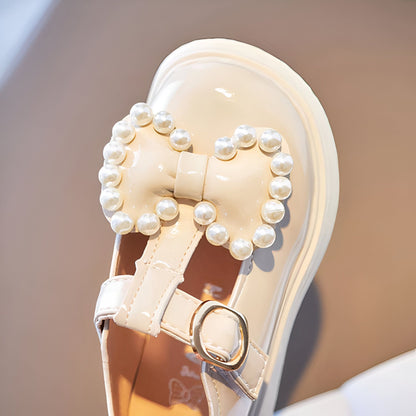Kido Mocassins Bébé Nœud Papillon en Cuir Synthétique