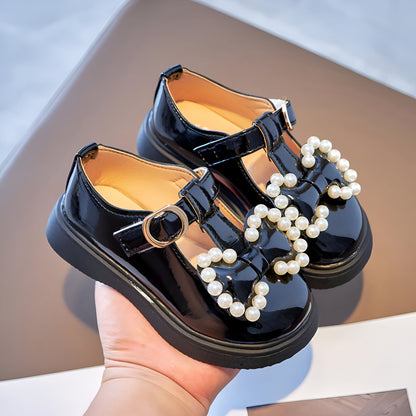 Kido Mocassins Bébé Nœud Papillon en Cuir Synthétique