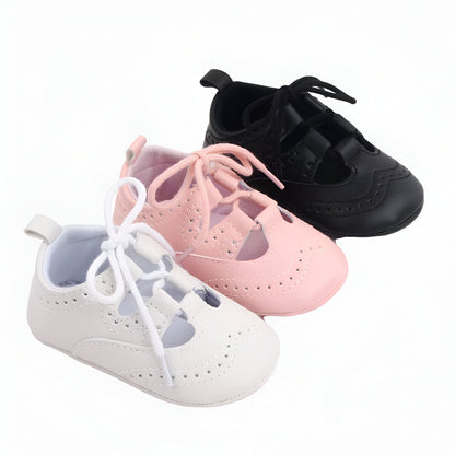 Mocassins Bébé Fille Style Baskets Ajourés Confortables