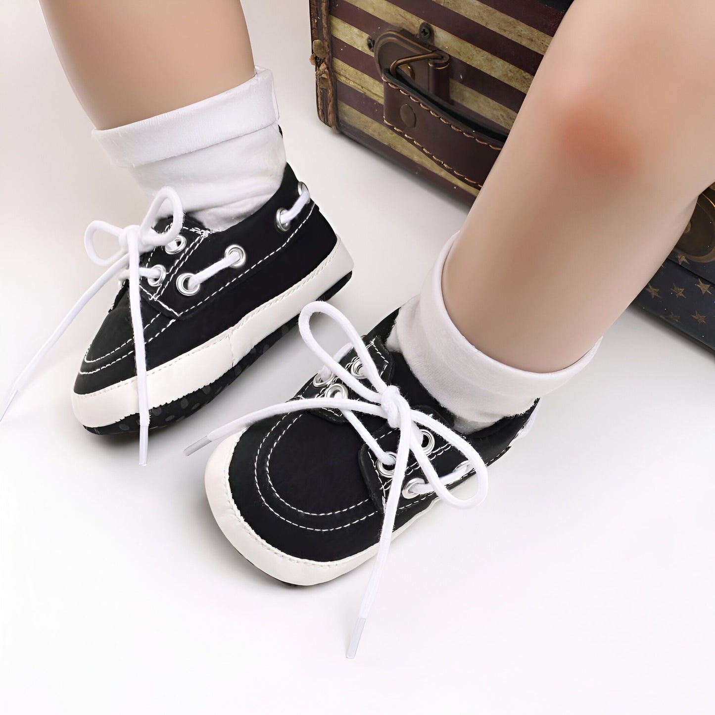 Petit Marin Mocassins Bébé Garçon Bateau Antidérapants