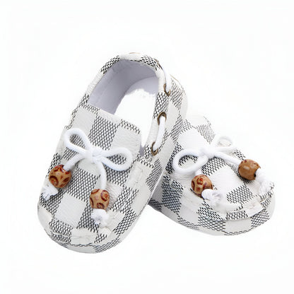 ChicBébé Mocassins Bébé Carreaux Perles Soignés