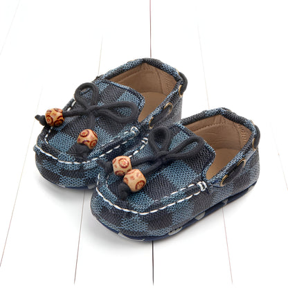 ChicBébé Mocassins Bébé Carreaux Perles Soignés