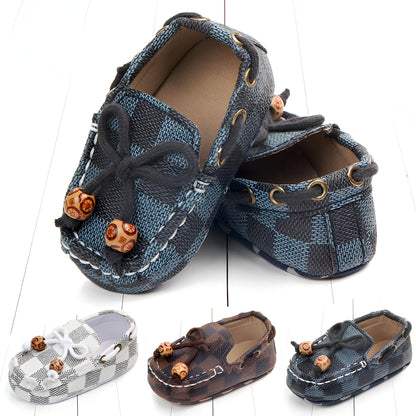 ChicBébé Mocassins Bébé Carreaux Perles Soignés