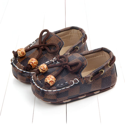 ChicBébé Mocassins Bébé Carreaux Perles Soignés