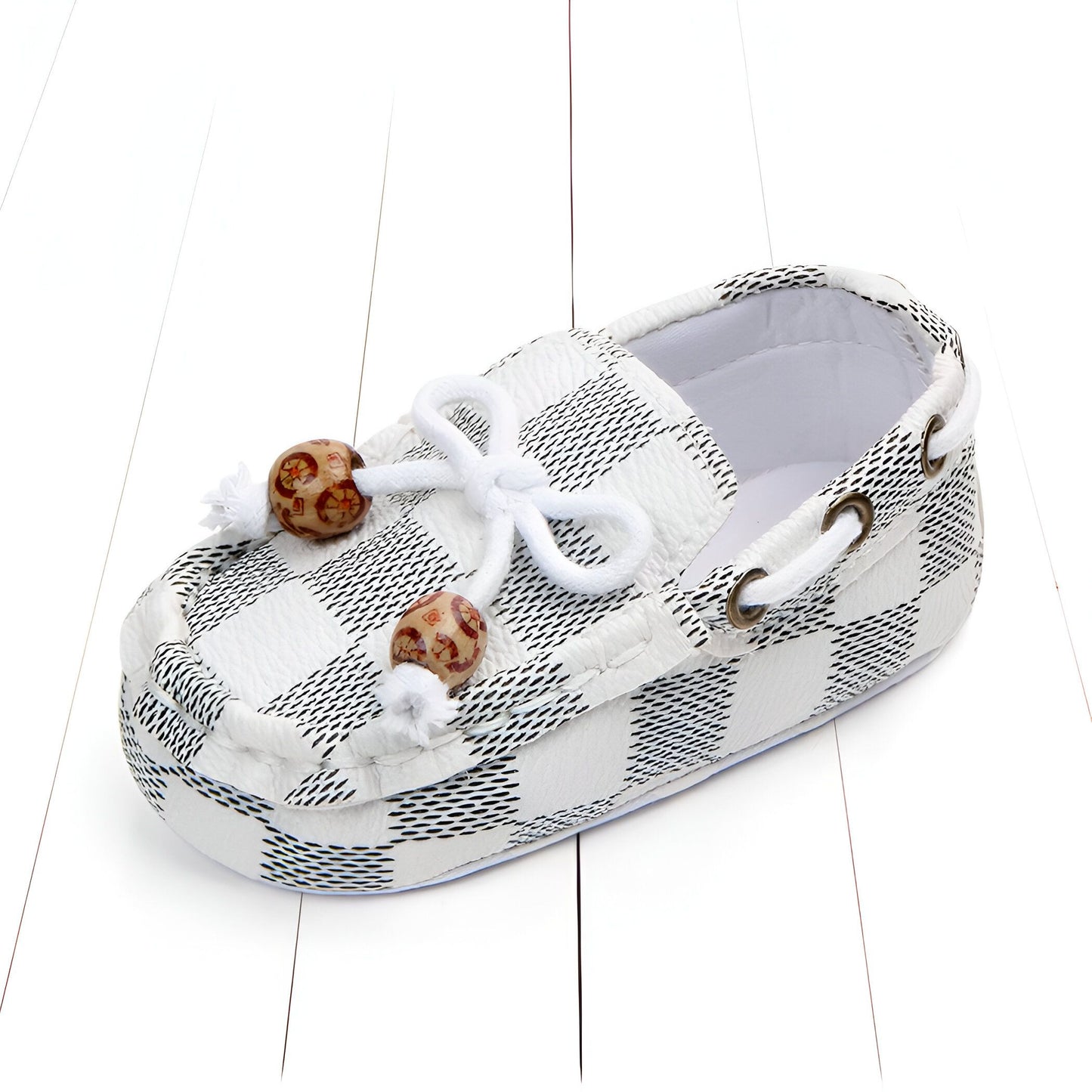 ChicBébé Mocassins Bébé Carreaux Perles Soignés