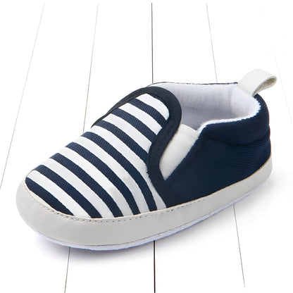 Mocassins Bébé Coton Rayures Été Confortables - BeChic