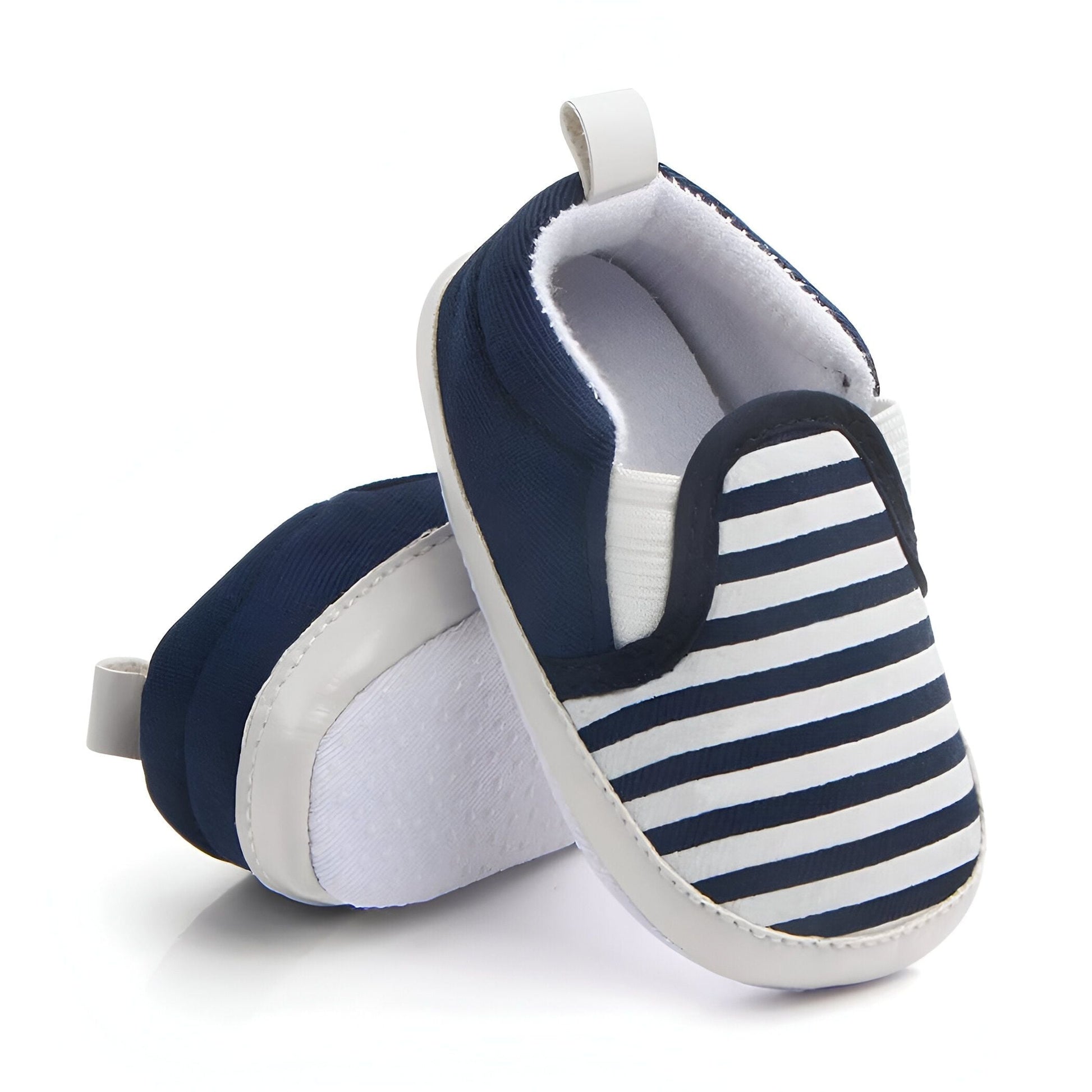 Mocassins Bébé Coton Rayures Été Confortables - BeChic