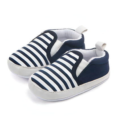 Mocassins Bébé Coton Rayures Été Confortables - BeChic