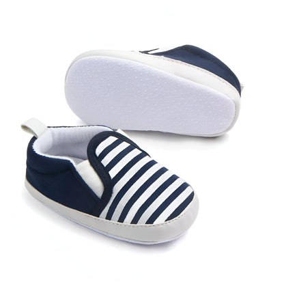 Mocassins Bébé Coton Rayures Été Confortables - BeChic