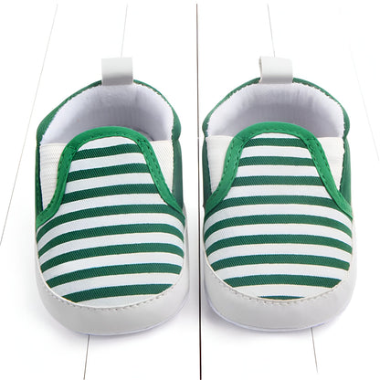 Mocassins Bébé Coton Rayures Été Confortables - BeChic