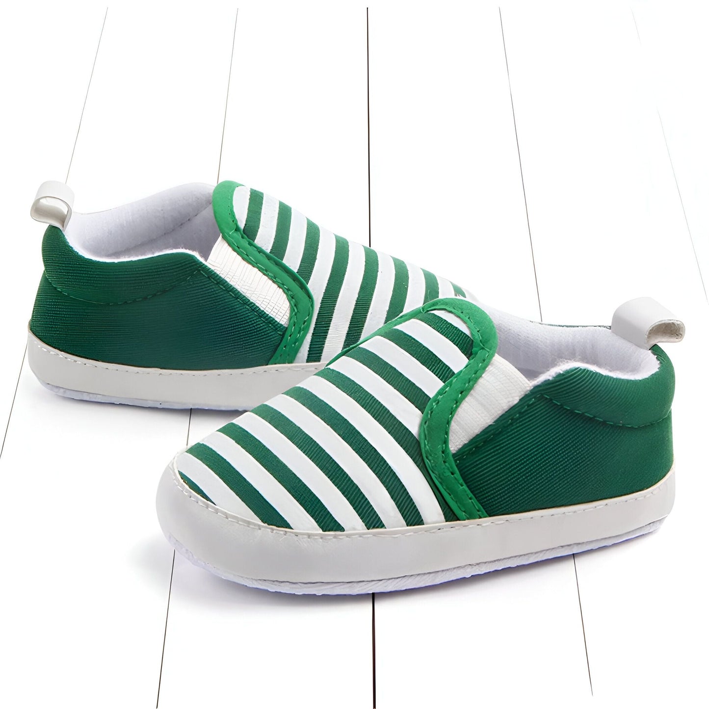 Mocassins Bébé Coton Rayures Été Confortables - BeChic
