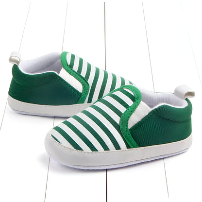Mocassins Bébé Coton Rayures Été Confortables - BeChic