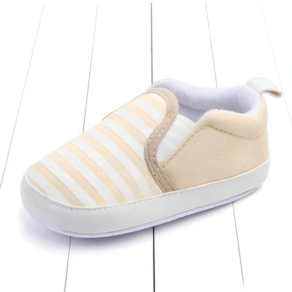 Mocassins Bébé Coton Rayures Été Confortables - BeChic