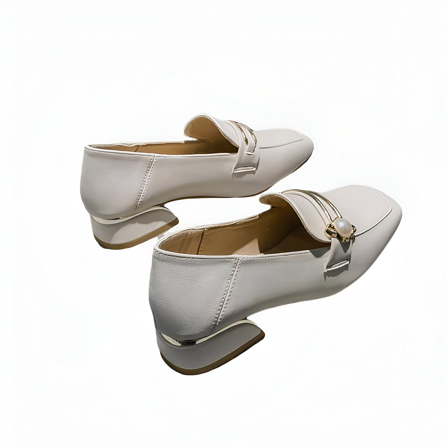 NovaLux Mocassins Carrés Femme Talon 3cm Confortables