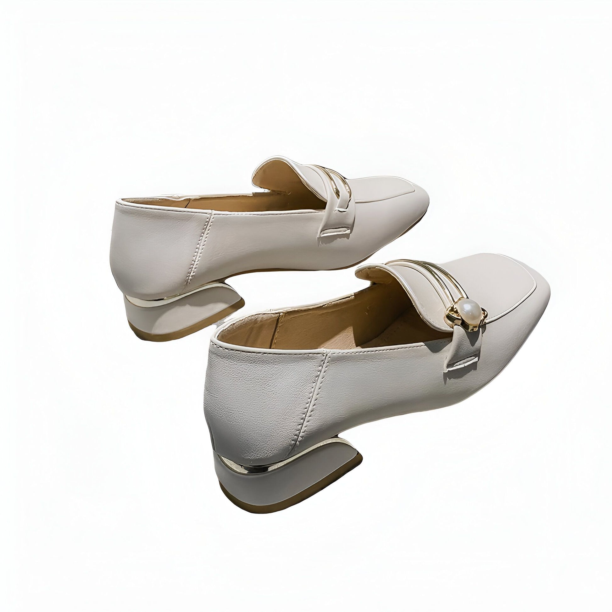 NovaLux Mocassins Carrés Femme Talon 3cm Confortables