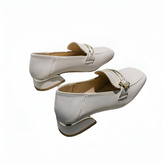 NovaLux Mocassins Carrés Femme Talon 3cm Confortables