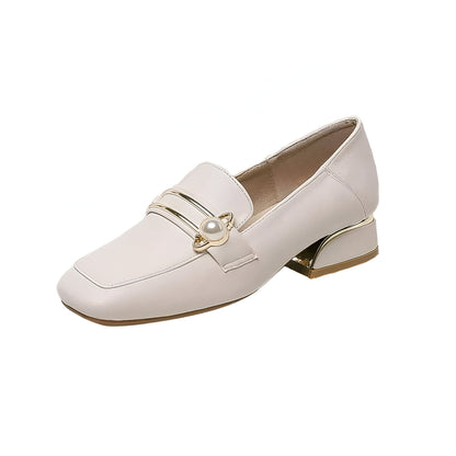 NovaLux Mocassins Carrés Femme Talon 3cm Confortables