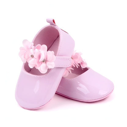Chaussons Bébé Fille Fleur Décoré - BrandX