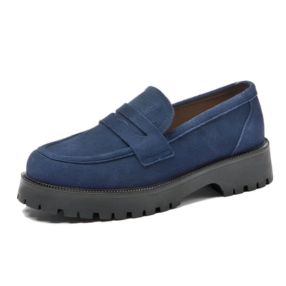 NovaMoc Mocassins Femme Classiques Daim Végan Crantée