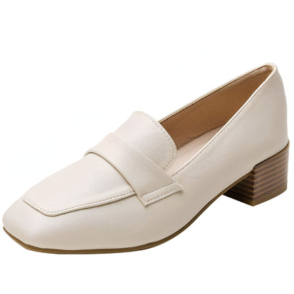 Brandé Mocassins Femme Talons Carrés Soignés