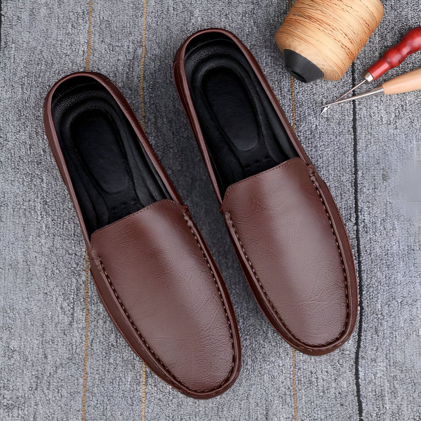Noble Mocassins Homme Cuir Végan Respirant - Classique