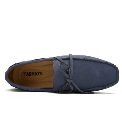 LuxeBrand Mocassins Homme Simili Daim à Lacets Raffiné