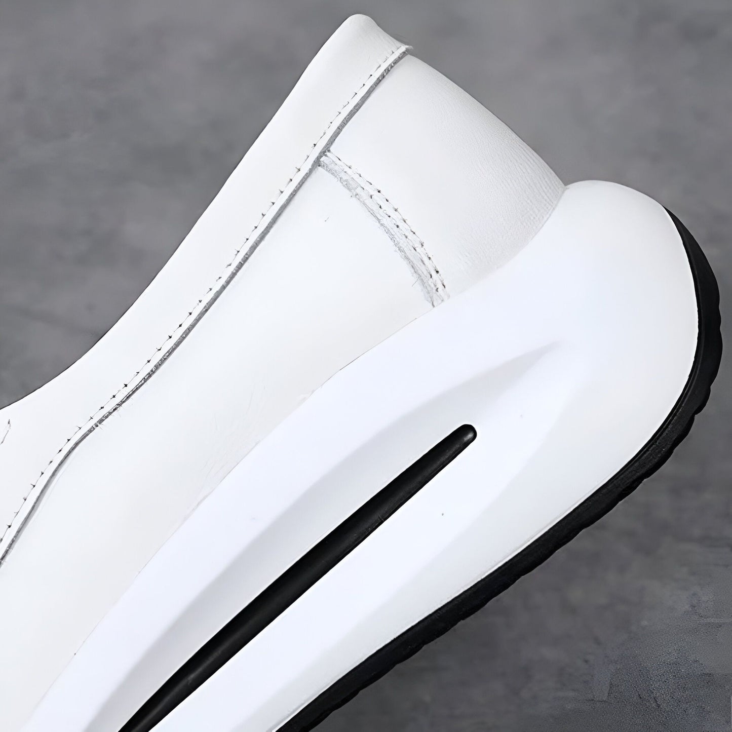 LUX Mocassins compensés cuir végan semelle épaisse femme
