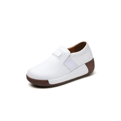 Nova Mocassins Compensés Cuir Végan Femme Confortables