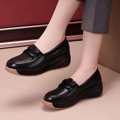 BM Mocassins femme confortables et respirants compensés