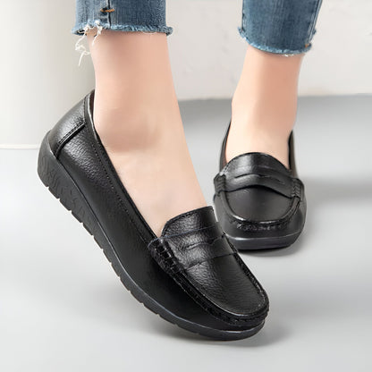 Nexa Mocassins Femme Cuir Véritable Confortables