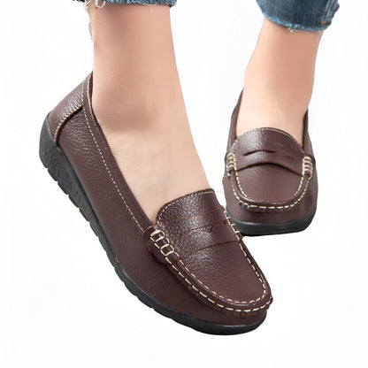 Nexa Mocassins Femme Cuir Véritable Confortables