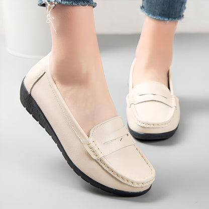 Nexa Mocassins Femme Cuir Véritable Confortables