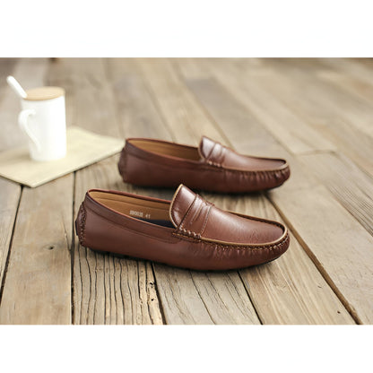 LuxeBrand Mocassins Cuir Synthétique Homme Élégant