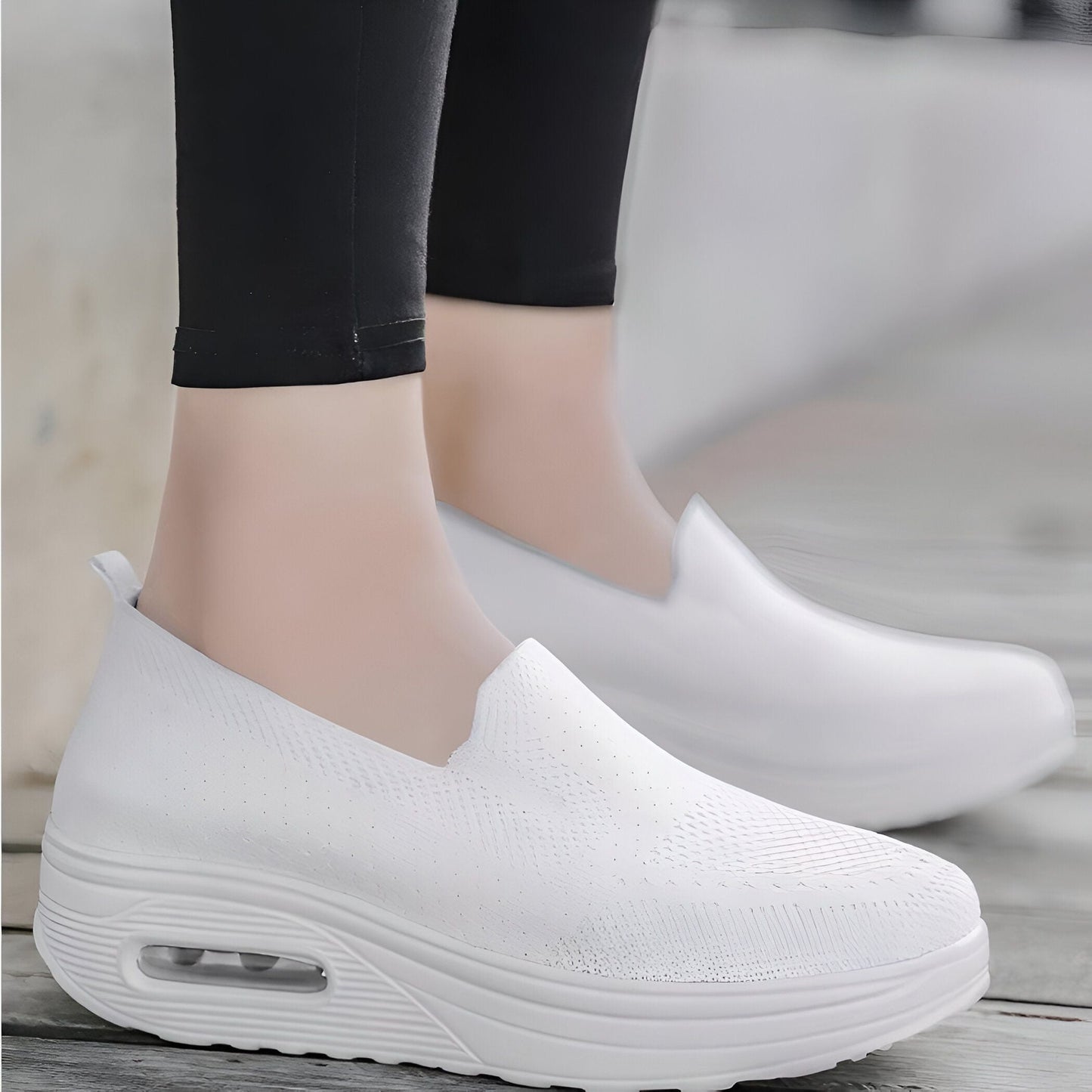 Mocassins Femme Luxe en Tissu Respirant et Confortables
