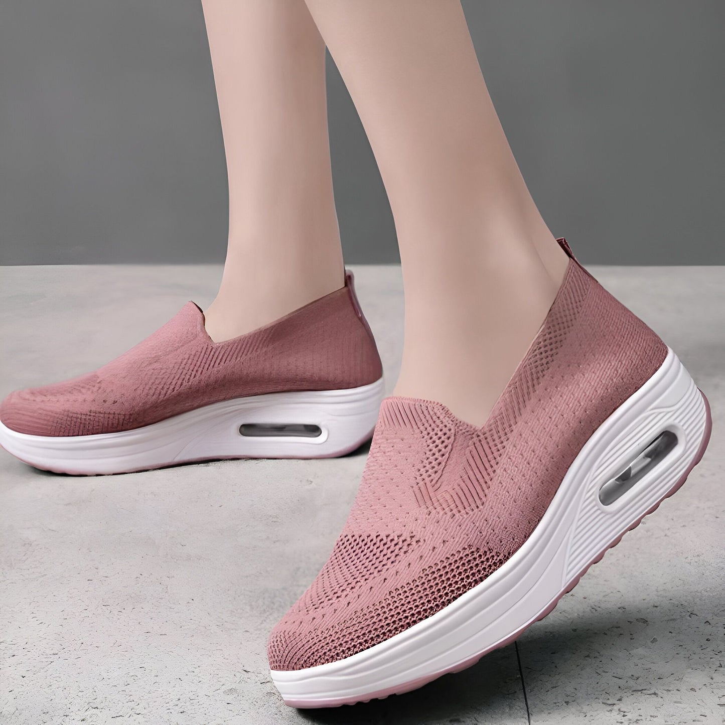 Mocassins Femme Luxe en Tissu Respirant et Confortables