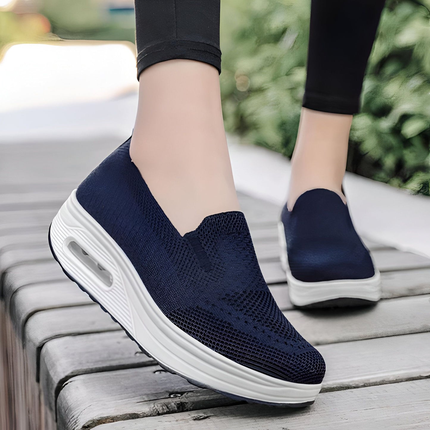 Mocassins Femme Luxe en Tissu Respirant et Confortables