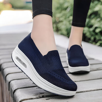Mocassins Femme Luxe en Tissu Respirant et Confortables
