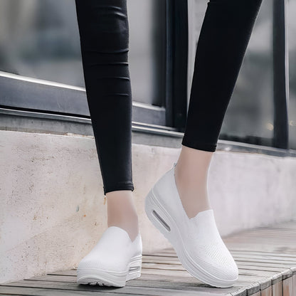 Mocassins Femme Luxe en Tissu Respirant et Confortables