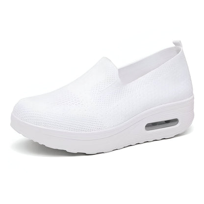 Mocassins Femme Luxe en Tissu Respirant et Confortables