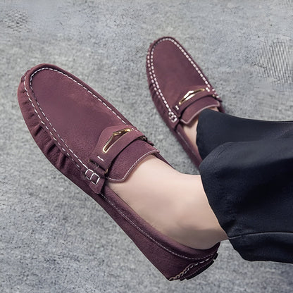 Nova Mocassins Homme Daim Colorés Confortables